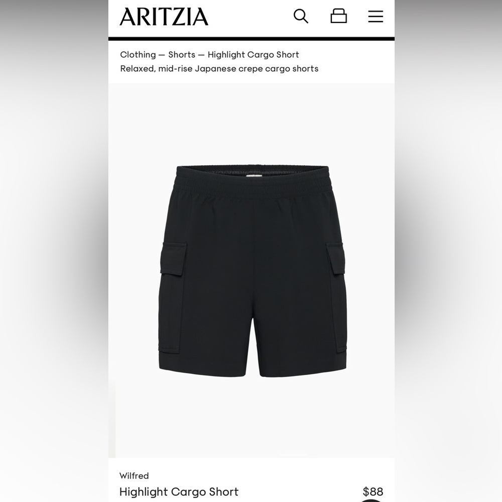 Aritzia - Wilfred - Highlight Cargo Short